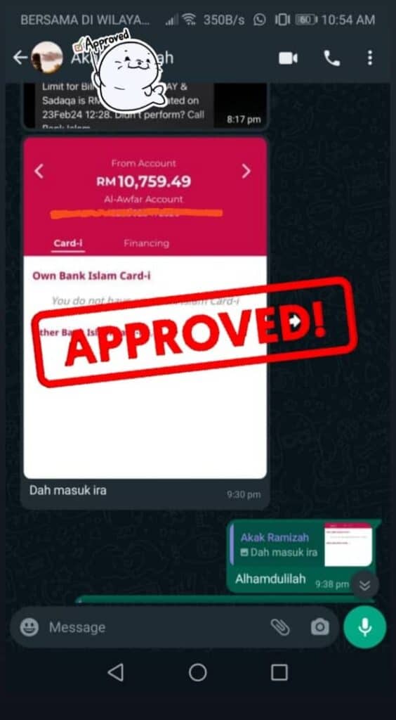 pinjaman peribadi bank islam